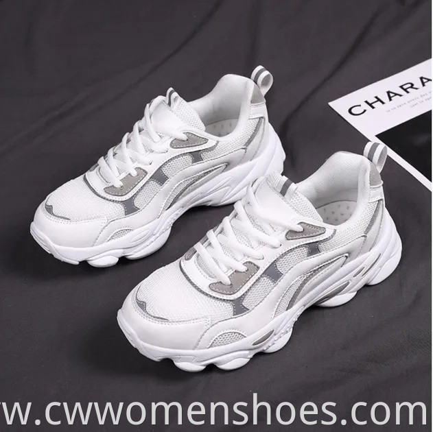 Thick-Soled Women's Shoes Footwear Sport Breathable Running Shoes